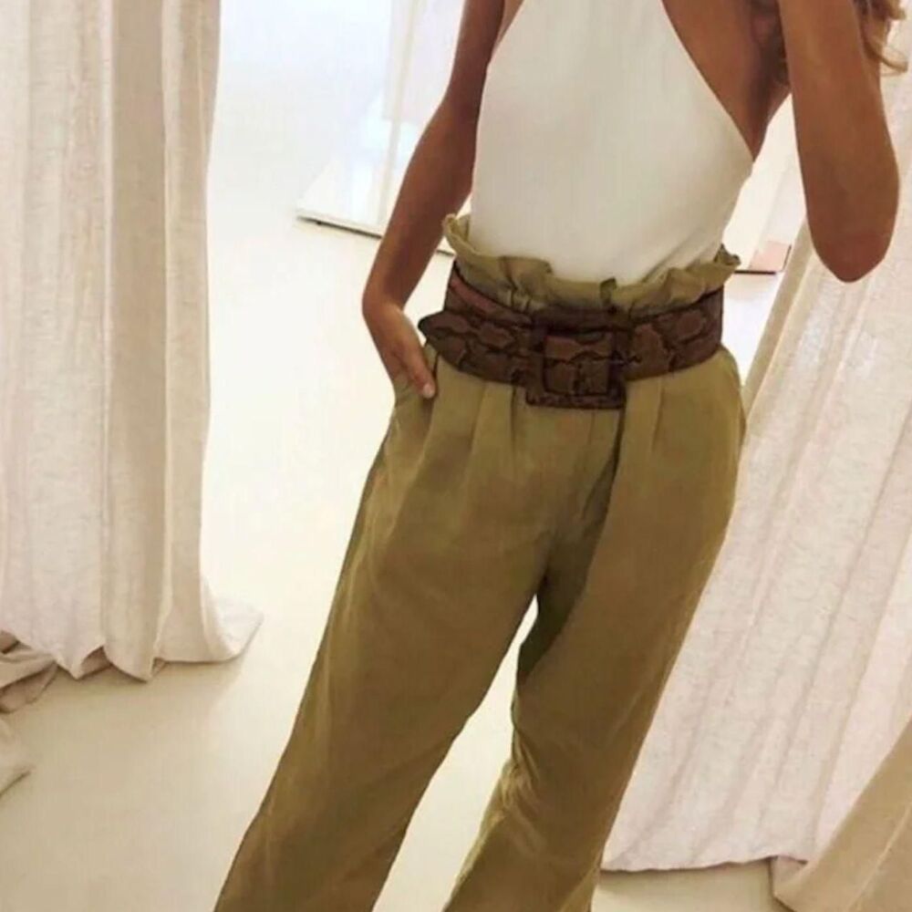 Posse Women's Khaki and Green Trousers